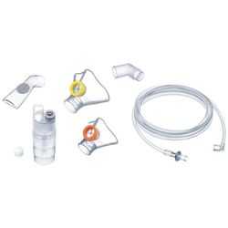 Beurer 601.19 - Pack de Accesorios para Inhalador IH-26 Kids/IH-26, Nebulizador, Tubo Boca, Mascarilla Silicona Bebe, Mascarilla Silicona Niño, Tubo Flexible, 10 Filtros