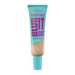 Rimmel London Kind & Free BLUR IT OUT Fondotinta Opacizzante, 160, Vanilla, Controllo effetto lucido per tutto il giorno, Make-up dal finish matte leggero, 30 ml