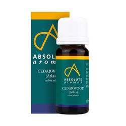 Absolute Aromas Huile Essentielle de Bois de Cèdre 10 ml - Pure, Naturelle, Non Diluée, Sans Cruauté et Vegan - Pour une utilisation en Aromathérapie, Diffuseurs et Recettes de Beauté DIY