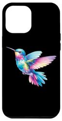 Custodia per iPhone 13 Pro Max Colorato colibrì amante natura grafica