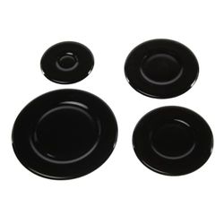 Paxanpax PCK684 - Juego de tapas universales para quemador de gas (100 mm, 75 mm, 75 mm y 55 mm, 4 unidades)