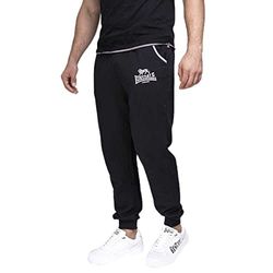 Lonsdale - Jogging Pantalone Lion Two Tones da uomo, Nero (Schwarz), S