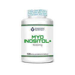 Scientiffic Nutrition - Myoinositol+, Compuesto por Myo inositol, Vitamina D3 y Ácido Fólico para Mujeres - 120 Cápsulas.