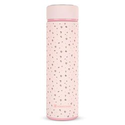 KikkaBoo Savanna Baby Thermos, Stainless Steel, Hot and Cold Beverages, 500 ml Liquids, Spill Proof, Tea Filter, Pink
