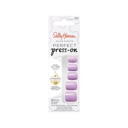 Sally Hansen Faux Ongles Salon Effects Perfect Press-On, 221 SQUIGGLE & WIGGLE, N'abîment pas vos Ongles Naturels, Manucure Rapide & Facile, Résultat Professionnel, Capsules Réutilisables.