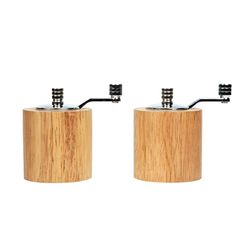 Olympia ce246 sal y pimienta Grinder Set, bambú (Pack de 2)