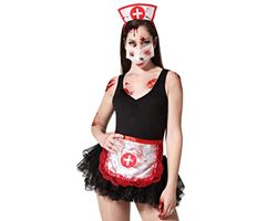 ATOSA Bloedige verpleegsterset, 3 stuks, hoofdband, masker, schort