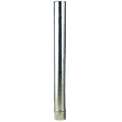 WOLFPACK LINEA PROFESIONAL Wolfpack 22010048 stalen buis, verzinkt, ideaal voor houtkachel, open haard, hoge sterkte, rookleiding, Ø 130 mm zonder sleutel