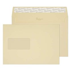 Blake Premium Business C5 162 x 229 mm 120 g/m² Enveloppes Bande Adhésive Fenêtre (95708) Vélin Vergé - Boîte de 500