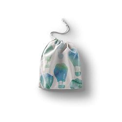 Bonamaison Impreso Algodón Bolsas con Cordón, Bolsa con Cordel para el Hogar y el Almacenamiento de Verduras, Bolso de Compras, Plegable, Ecologica, Reutilizables, Tamaño: 12x15 Cm