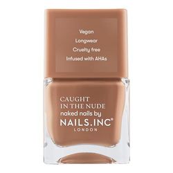 Nails Inc - Smalto MALEDIVES BEACH - Tono nude naturale - Formula arricchita con AHA per unghie idratate - Pennello largo per nail art ottimale - Vegano, lunga durata & Cruelty Free