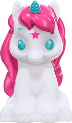 Lexibook, Unicorno, Luce notturna a colori per la stanza dei bambini, cambio di colore, luce uniforme, Batteria inclusa, Bianco, NLJ01UNI