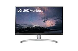 LG 27UL650-W - Monitor 4K UHD 27 pulgadas, Panel IPS: 3840x2160, 60Hz, 5 ms, 1000:1, 350nit, sRGB 99%, 16:9, DisplayPort, Conectividad Universal, Inclinación Ajustable, Color Negro