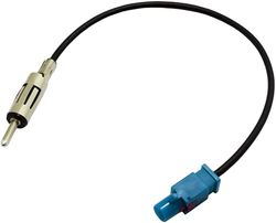 Adaptateur d'antenne pour autoradio AM/FM/Dab Connecteur Fakra Z vers DIN mâle/Femelle Universel Compatible avec BMW, Mercedes, Volkswagen, Dacia, Peugeot, Citroen Mini Cooper...