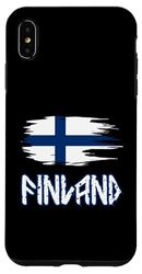 Carcasa para iPhone XS Max Diseño de bandera de estilo nórdico antiguo de Finlandia