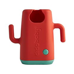 DIDOBABY Didopoucher – Soporte para Bolsas de Comida Bebés – Evita que el Bebé Presione y Derrame la Comida – 2 en 1, también para Bricks – Fomenta la Auto Alimentación - Asas Ergonómicas - Coral