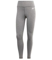 adidas Train Essentials 3-stripes High-waisted 7/8 Leggings, Leggings Donna, Dark Grey Heather, L