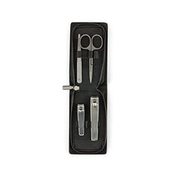 Society Paris GM_TNK_BLK Travel Nail Set 4-Piece Stainless Steel in Case in Black Dimensions: 7 cm x 12 cm x 2 cm