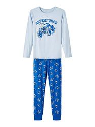 NAME IT Boy's NKMNIGHTSET Nautical Blue ATV NOOS pyjamas, 86/92, Nautisk blå, 86/92 cm