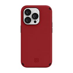 Incipio Duo for MagSafe Series - Funda para iPhone 14 Pro, Defensa contra caídas de 3,7 m, Rojo Escarlata/Negro (IPH-2037-SCRB)