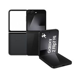 Samsung Galaxy Z Flip7 FE con Silicone Ring Case Black, Smartphone AI con 3 anni di Garanzia del produttore, RAM 12GB, 128GB, Black