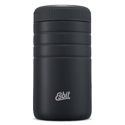 Esbit Majoris Thermocontainer voor eten, warmhoudcontainer 550 ml, van roestvrij staal voor warme en koude gerechten, zwart