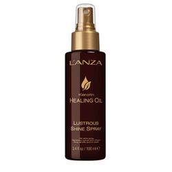 L'ANZA Keratin Healing Oil Lustrous Shine Spray - Spray per lo Styling dei Capelli Ricci, Contiene Olio per Capelli alla Cheratina, Anticrespo, Dona una Finitura Scintillante e Setosa, 100 ml