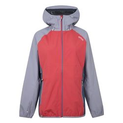 Regatta Dames Imber III' Ademend Getapete Naden Mesh Gevoerde Hooded Jassen Waterdicht Shell, Rode Hemel/Dapple, 18