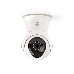 Nedis Câmara para exteriores SmartLife - sistema de segurança para exteriores com sensor de movimento - wi fi, Full HD 1080p, modo de visão noturna, memória interna (16 GB), IP65 - branco