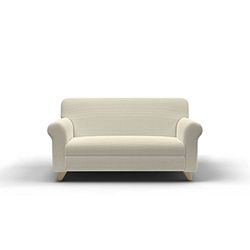 Italian Bed Linen Leslie Funda de sofá elástica y Extensible, Crema, 2 plazas