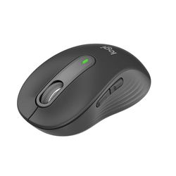 Logitech Signature M650 ratón inalámbrico - Para manos pequeñas a medianas, 2 años de pila, clics silenciosos, botones personalizables, Bluetooth, PC/Mac/multidispositivo/Chromebook - Gris