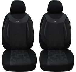 BREMER SITZBEZÜGE Fundas de Asiento de Coche Personalizadas compatibles con Suzuki Swift 4 Juego de Conductor y Pasajero de 2005-2011/juego de Fundas Protectoras de Asiento de Coche, Paquete de 2 en