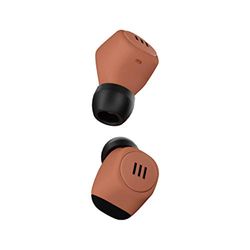 DIVACORE Nudes - Auriculares 100% Inalámbricos - hasta 15 Horas de Autonomía - Resistencia al Agua y Táctil - Diseño Ultracompacto - Compatible con Google Assistant y Siri - Crush Coral