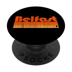 Belfast, Maine, estilo retro de los años 80 PopSockets PopGrip Adhesivo