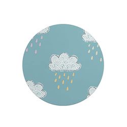 Questo Casa, Round Digital Printed Mouse Pad, Non-Slip Base, for Office and Home, Diameter:22cm