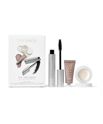 RMS Beauty Shine plus Define Collection For Women 3 Pc 0.28oz Eyelights Cream Eyeshadow, 0.17oz Living Luminizer, 0.34oz Straight Up Volumizing Peptide Mascara