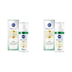 NIVEA Cellular Luminous630 Siero Anti-Macchie Post Acne 30 ml, Siero viso anti-macchie post acne, Siero viso pelle grassa con Acido Ialuronico, Acido Salicilico viso e Tè Verde (Confezione da 2)