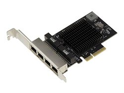 KALEA-INFORMATIQUE PCIe 2.5 LAN Gigabit ethernet Quad 10 100 1000 2500 1G 2.5G 4 RJ45-portar. med Realtek RTL8125-chipset