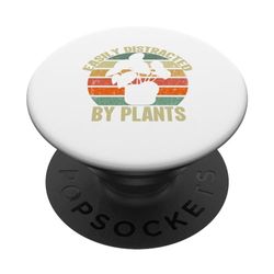 Fácilmente distraído por los amantes de las plantas, jardinero divertido jardinero PopSockets PopGrip Intercambiable