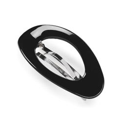 Manicare Barrette en métal avec finition noire, ne tire pas les cheveux, ne glisse pas, permet de séparer les cheveux en sections, de les décorer et de les maintenir en arrière