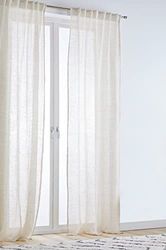JOTEX Ellen multifunctioneel gordijn set van 2, linnen beige, 220 cm