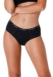 LOVABLE Menstruatieondergoed met veel flux, menstruatie-slips voor dames, Zwart, S