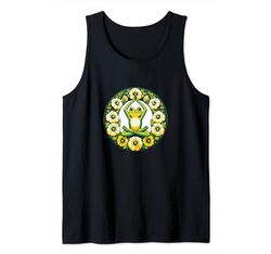 Modo Zen Namaste Verde Froggy Yoga Camiseta sin Mangas