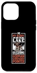 Fishing and German Wirehaired Pointer Case for iPhone 12 Pro Max