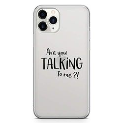 Zokko fodral iPhone 11 Pro are You Talking to mig? - mjukt genomskinligt bläck svart