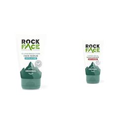 Rockface Skincare Set for Men | Exfoliating Face Scrub & Anti Ageing Moisturiser | Energising Skin Care | 100ml