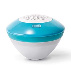 Intex 28625 - Luce a LED Galleggiante con Speaker Bluetooth a Batterie, Plastica, Azzurro
