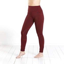 Harry Hall Mallas de equitación para Mujer Hh6119-pp15, Mujer, HH6119-PP15-30, Vino, 30