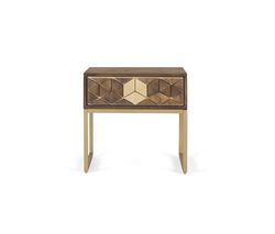 Comoda 9 Cajones en Madera de Mango, Patas de Hierro