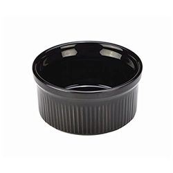 Genware NEV-SPS8-BL Royal Ramekin, 8 cm, Black (Pack of 12)